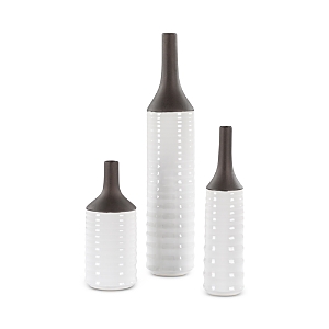 Surya Eastman 3-piece Vase Set In White