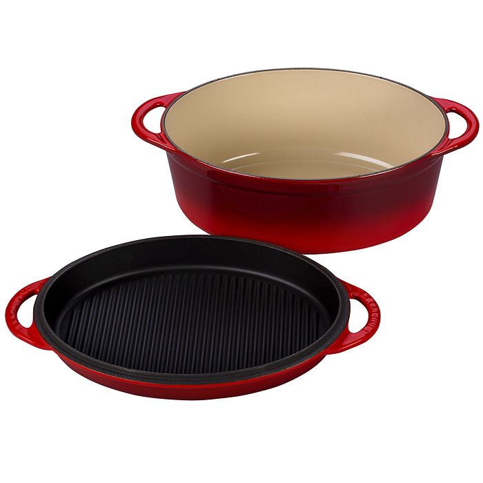 Le Creuset Cast Iron 12 Oval Skillet Grill 