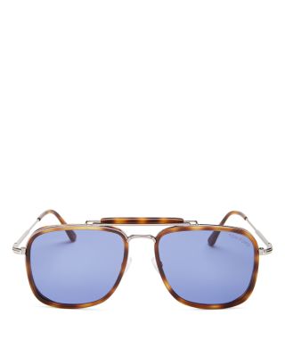Men's Huck Brow Bar Aviator Sunglasses, 61mm