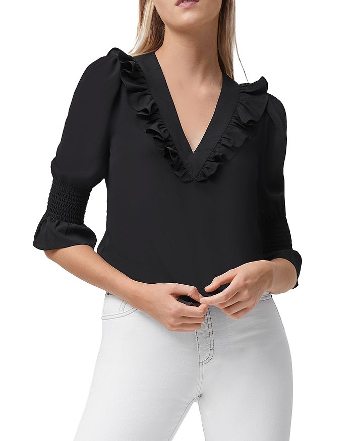 FRENCH CONNECTION Ruffled Blouse | Bloomingdale's