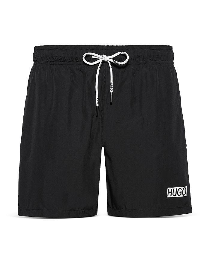 Hugo Haiti Quick Dry Regular Fit Swim Shorts In Black