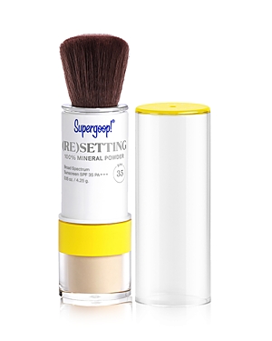 Supergoop ! 100% Mineral (re)setting Powder Face Sunscreen Spf 35 Translucent 0.15 oz/ 4.25 G In Translucent
