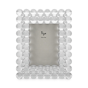 Tizo Clear Bubbles Crystal Glass 4 x 6 Picture Frame