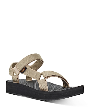 Teva Midform Universal Sandal In Metallic Champagne In Beige