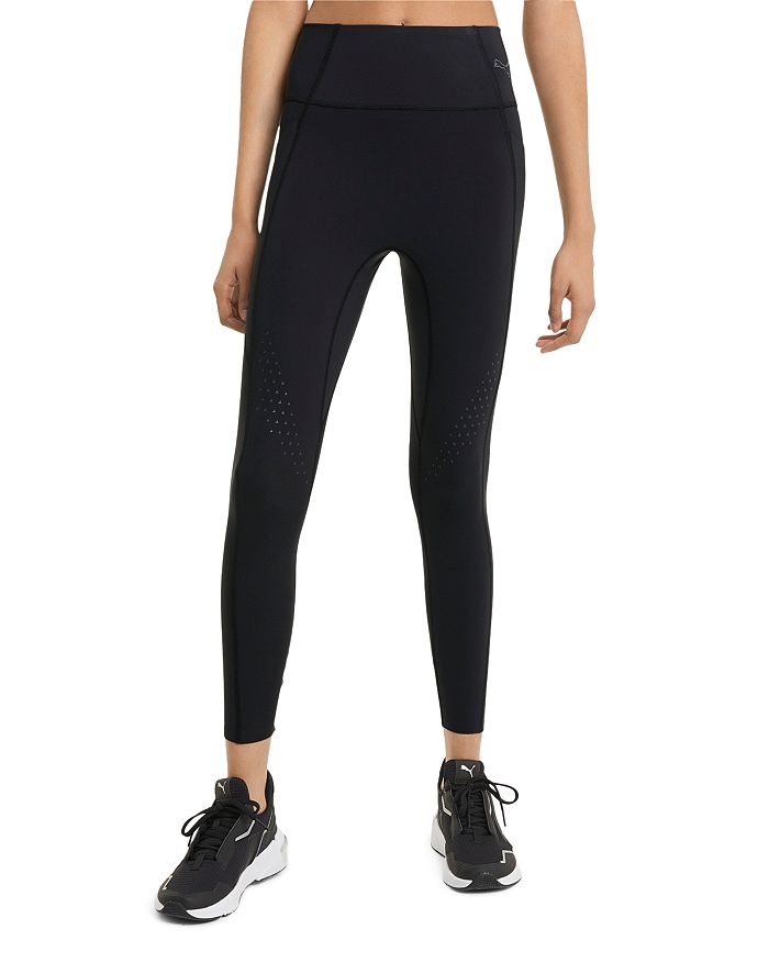 Puma Forever Luxe Ellavate High Waist 7/8 Tights In Black
