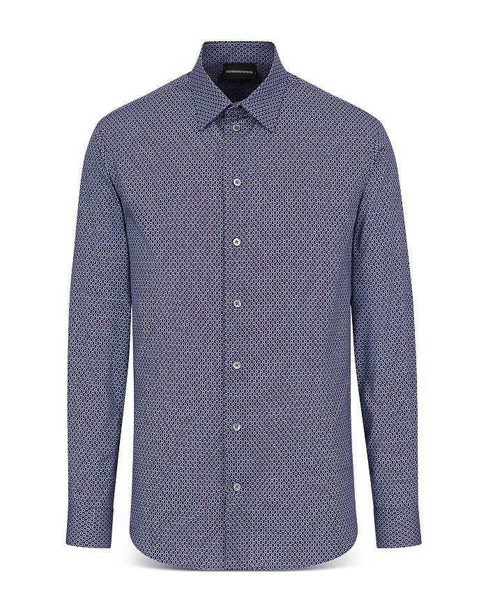 Armani Collezioni Emporio Armani Long Sleeve Majal Shirt In Solid Medium