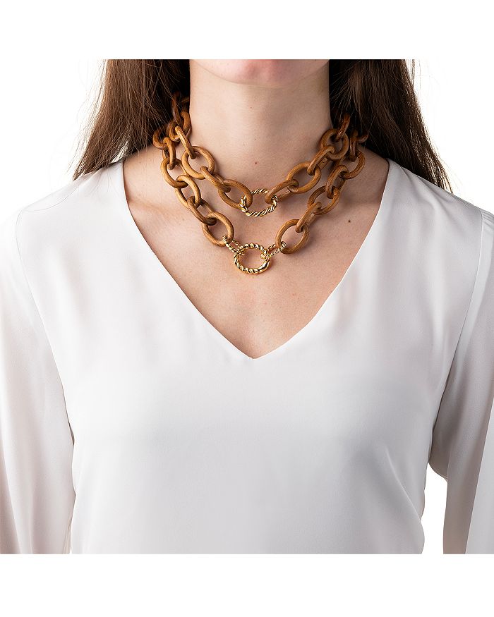 Shop Capucine De Wulf Earth Goddess Chain Necklace, 34 In Natural