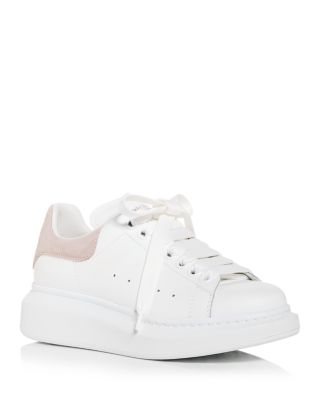 McQueen - Women's Oversized Suede Heel Detail Sneakers