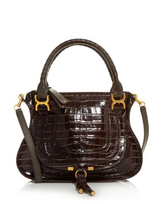 chloe marcie croc embossed