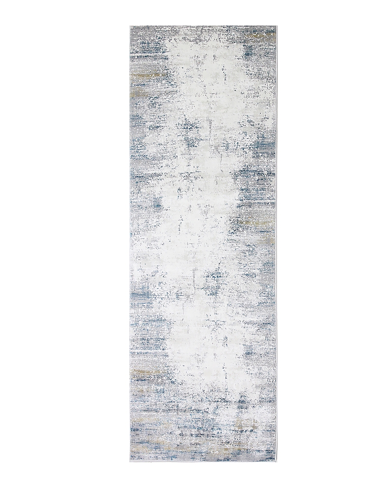 Bashian Capri Cp-a Runner Area Rug, 2'6 X 8' In Ivory/blue