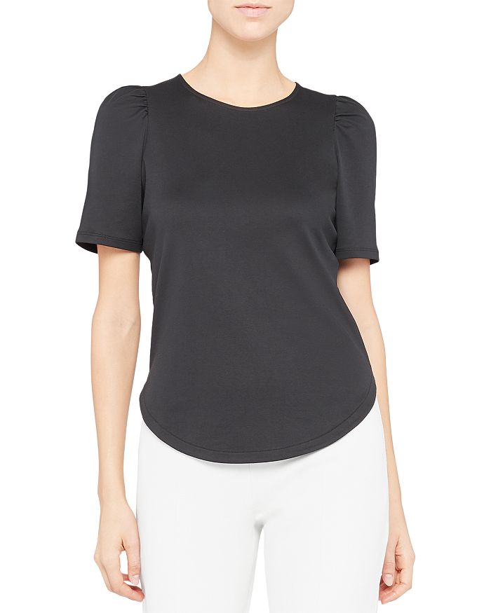 THEORY RUCHED TEE,L0124504
