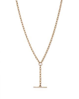 Zoë Chicco - 14K Yellow Toggle Y Necklace, 18"