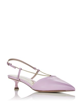 Giorgio Armani - Women's Decollette Slingback Kitten Heel Pumps