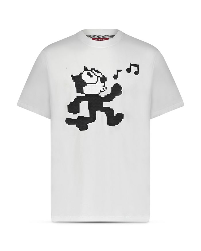 8-bit By Mostly Heard Rarely Seen Whistling Felix Graphic Tee In White