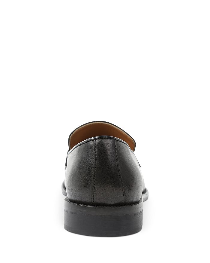 Shop Bruno Magli Men's Alpha Slip On Bit Loafers In Black Calf