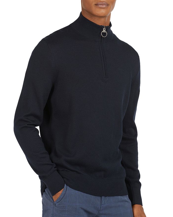 Barbour tain half zip cheap