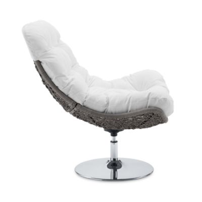 Brighton Wicker Rattan Outdoor Patio Swivel Lounge Chair