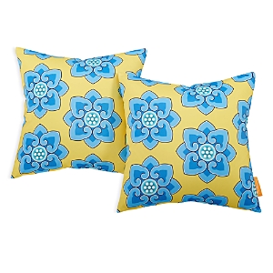 Modway Two-piece Outdoor Patio Pillow Set In Cornflower