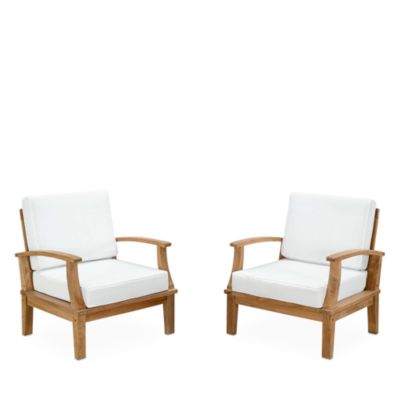 Modway - Marina 2 Piece Outdoor Patio Teak Armchair Set