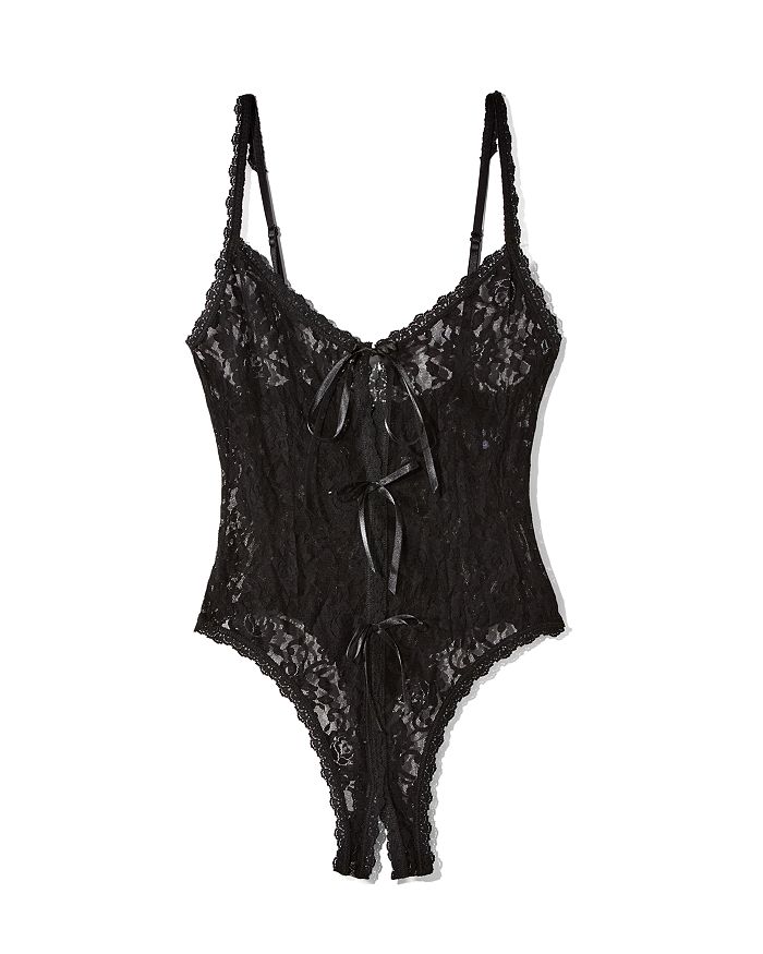 Hanky Panky After Midnight Signature Lace Open Panel Teddy
