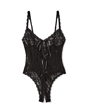 Hanky Panky After Midnight Signature Lace Open Panel Teddy Bodysuit