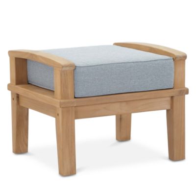 Marina Outdoor Patio Teak Ottoman