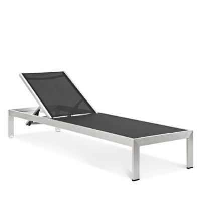 Shore Outdoor Patio Aluminum Mesh Chaise