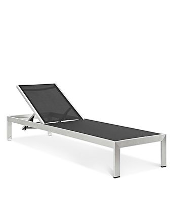 Shore Outdoor Patio Aluminum Mesh Chaise
