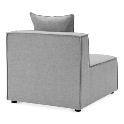 Saybrook Outdoor Patio Upholstered Sectional Sofa Armless Chair