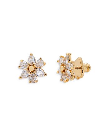 kate spade new york First Bloom Cubic Zirconia Flower Stud Earrings in 14K  Gold Plate | Bloomingdale's