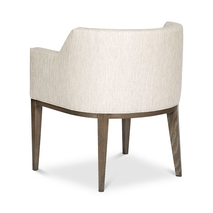 Shop Vanguard Furniture Axis Low Curved Dining Chair In Beige/woodcliff Finish