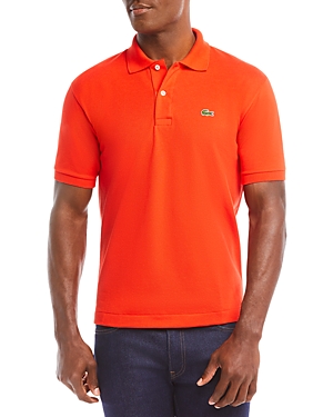 Lacoste Classic Cotton Pique Fashion Polo Shirt In Red Current
