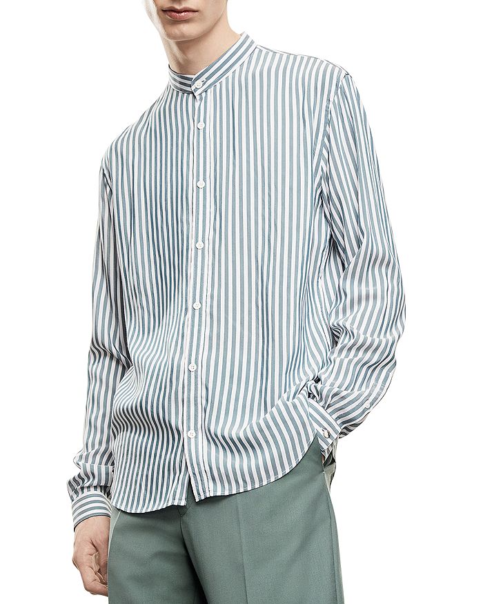 THE KOOPLES FLOWING STRIPED SHIRT,HCCL22023K