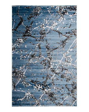 Luxacor Amelia Ame-04 Area Rug, 9' X 12' In Blue/ Gray