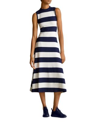 ralph lauren striped sleeveless dress