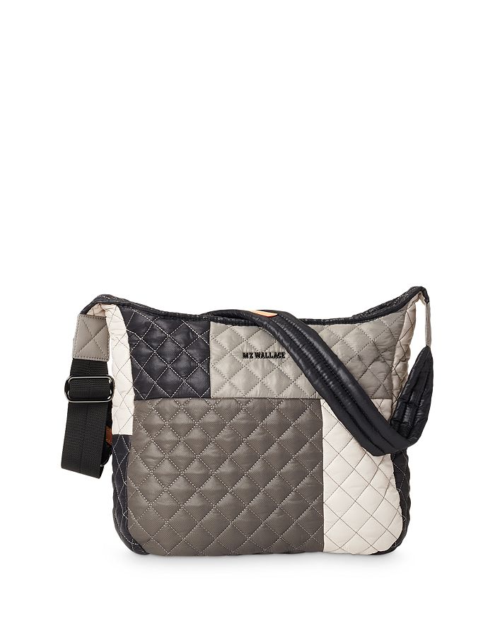 Mz Wallace Parker Crossbody In Gray Patchwork