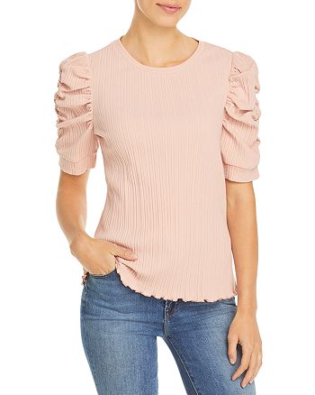 Status by Chenault Ruched Sleeve Top | Bloomingdale's