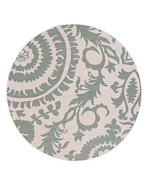 Surya Alfresco Alf D Round Area Rug, 7'3 X 7'3 In Sage