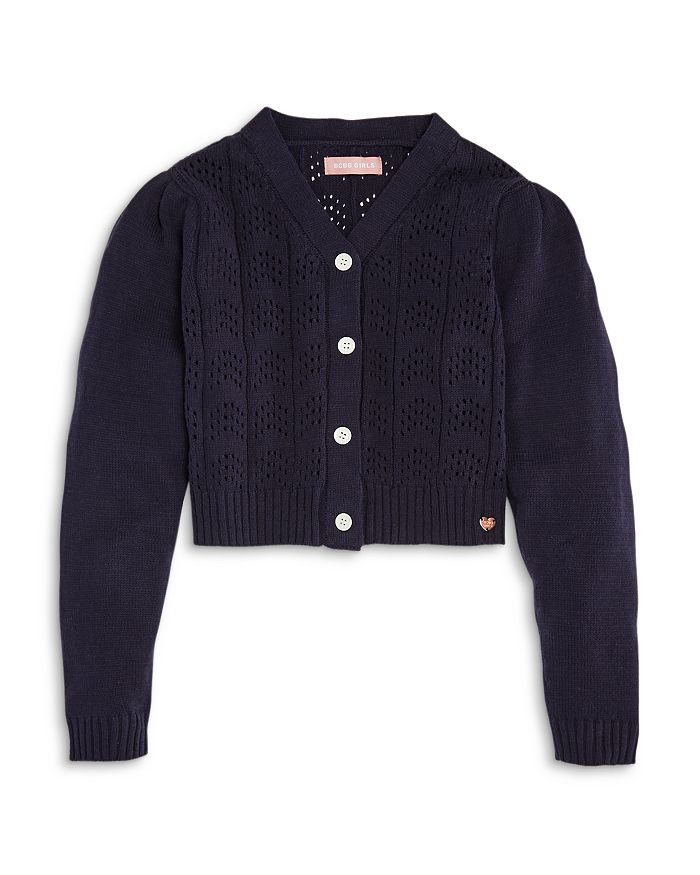 BCBG GIRLS Girls' Pointelle Cropped Cardigan Little Kid Bloomingdale's