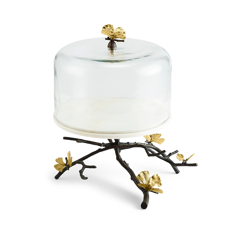 Michael Aram Butterfly Ginkgo Cakes Stand With Dome
