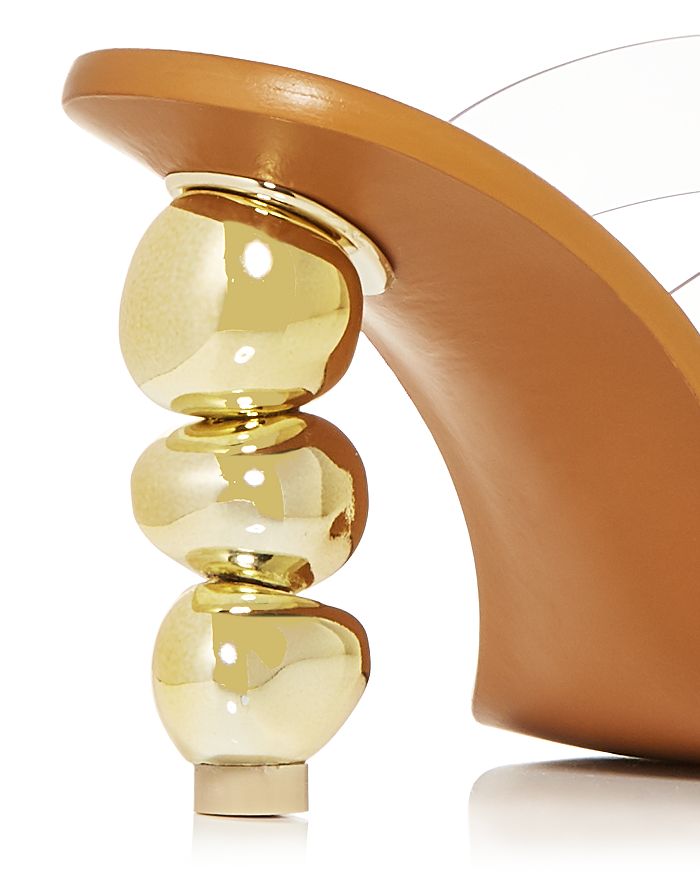 Shop Cult Gaia Women's Meta High Heel Slide Sandals In Gold
