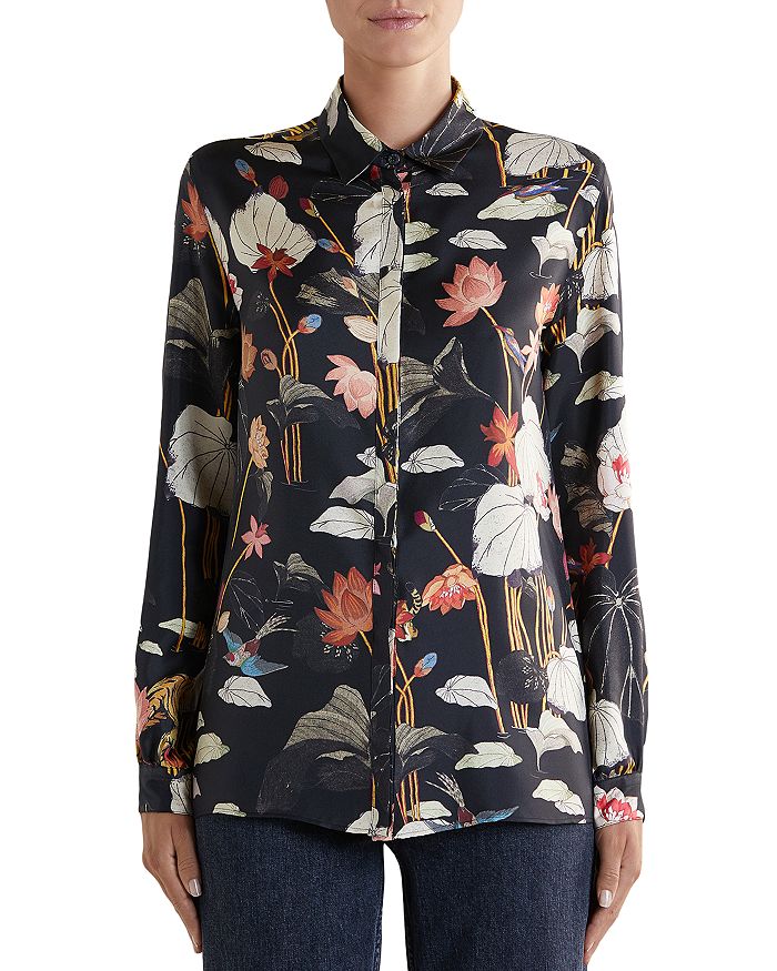 Etro Floral Print Silk Shirt | Bloomingdale's