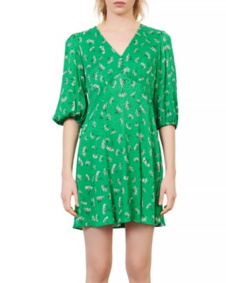 Warehouse green verity 2024 ditsy floral dress