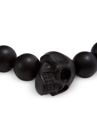 Skull & Bead Stretch Bracelet