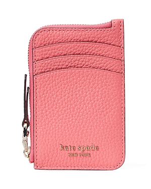 kate spade new york Roulette Pebbled Leather Zip Around Cardholder