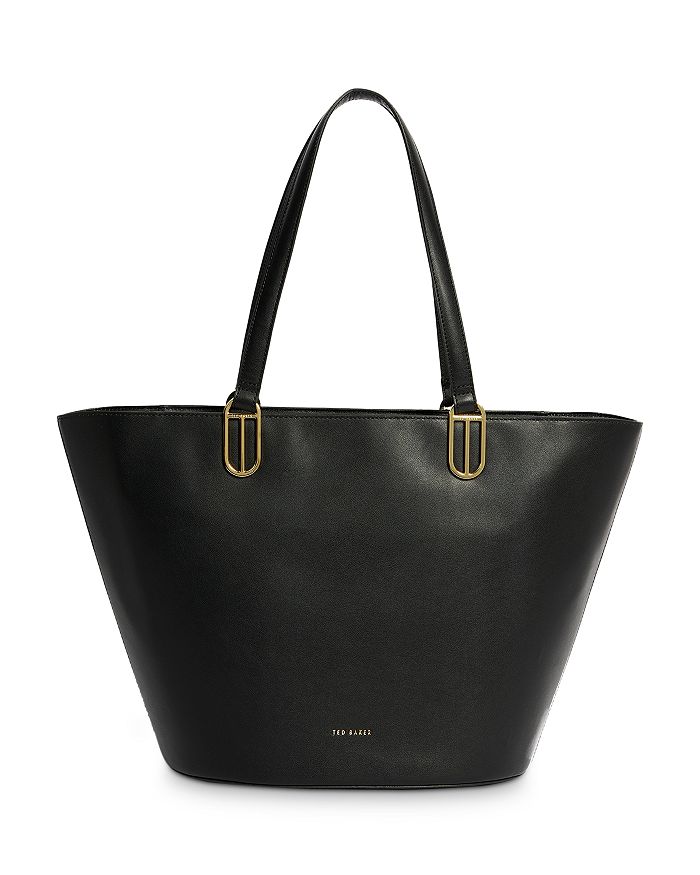 Ted Baker Statement Dog Clip Leather Shopper Tote | Bloomingdale's