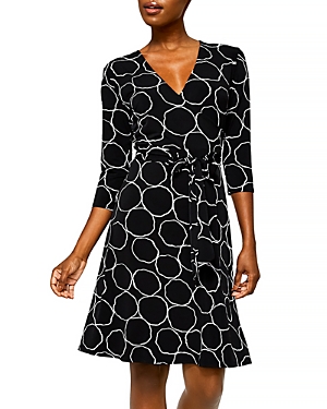 Leota Perfect Wrap Three-Quarter Sleeve Dress