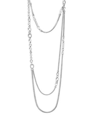 JOHN HARDY - Sterling Silver Classic Chain Layered Necklace, 34"