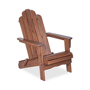 Sparrow & Wren Delmare Outdoor Patio Adirondack Chair In Dark Brown