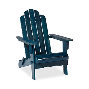 Sparrow & Wren Delmare Outdoor Patio Adirondack Chair In Navy Blue Wash